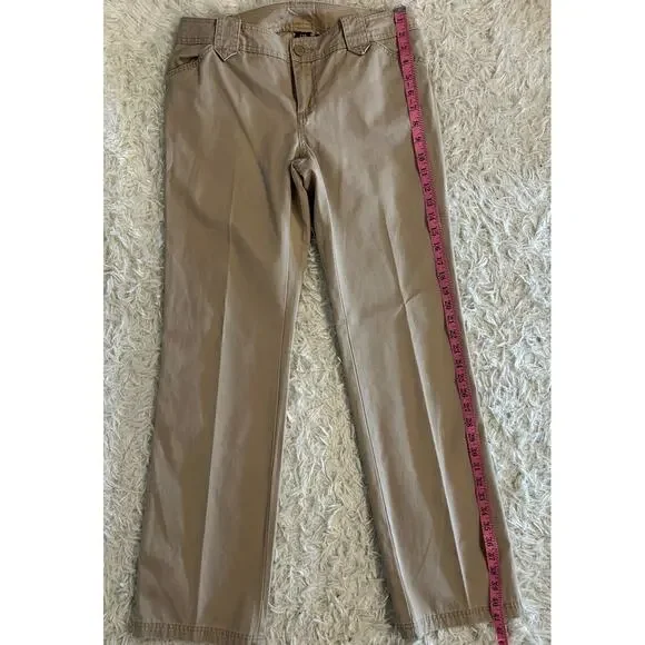 Gap Women's Sz 8R 100% Cotton Straight Leg Utility Flap Pocket Khaki Pants #0403 - Picture 8 of 11